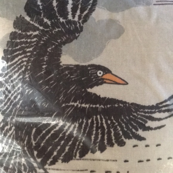 Pottery Barn Haunted House with Crows Lumbar Pillow BNWT RARE - Picture 7 of 10